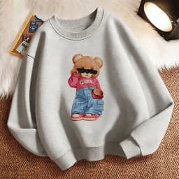 Pullover Streetwear Bear Design Y2k Kids Hoodie Hip Hop Children's Sweatshirt Hoody Casual Hoodies for Boys Girls Clothes