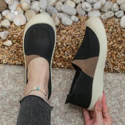 Spring 2026 Women's Casual Flat Shoes Knitted Upgraded Version Comfortable Loafers Fashionable Ladies' Footwear Free Shipping