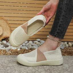 Spring 2026 Women's Casual Flat Shoes Knitted Upgraded Version Comfortable Loafers Fashionable Ladies' Footwear Free Shipping