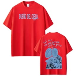 2026 Dueno Del Cielo Tour Singer Humbe Print Tees Men Women Fashion T Shirt Summer Cotton High Quality Fashion Casual T-shirts