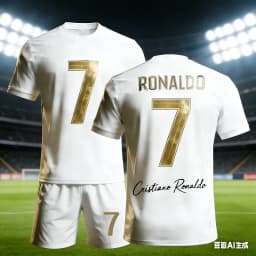 Ronaldo No.7 3D Jerseys for Men and Women Fan Commemorative Short Sleeved Shorts Summer Set Children's Birthday Gift Kids