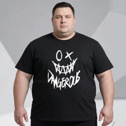 Plus Size Summer T-shirt Men Black Printed Tees 110-180kg 5XL 6XL 7XL Cotton Oversized Tops Big Size Men Clothing 플러스 크기 티셔츠