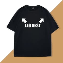 Leg Rest Joke T Shirt Women Funny Meme Tshirt Relaxing T-Shirt Short Sleeve Printed Clothing Graphic Tee Tops