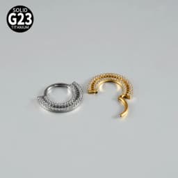 1PC Pure Titanium G23 Septum Ring Nose Clip CZ Earrings Hoop 16G Conch Ear Cartilage Tragus Lobe Body Piercing Jewelry