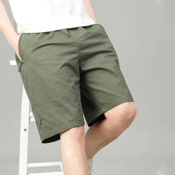 Summer Shorts Man 100% Cotton Lightweight Breathable Casual Fashion Short Pants Elastic Drawstring Outdoor Hiking Shorts