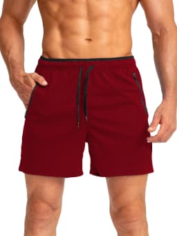 Summer hot sale Men drawstring sports shorts with zippers on both sides pockets, fashionable and comfortable 