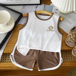 Toddler Baby Set Children's Clothing Vest Set Summer Children's Clothing Baby Short Vest Sleeveless Tops