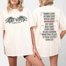 Retro The Bat Boys Prythian Tour Shirt Acotar The Bat Boys Bat Boys Band Tee Rhysand SJM Inspired Fan Shirt Night Court