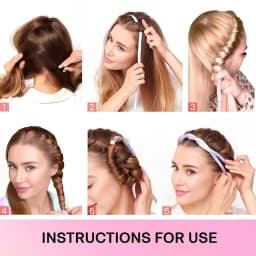 Small Heatless Curling Rod Headband, Upgraded 60" Extra Long Heatless Curls Headband Soft Hair Curlers to Sleep Hair Rollers