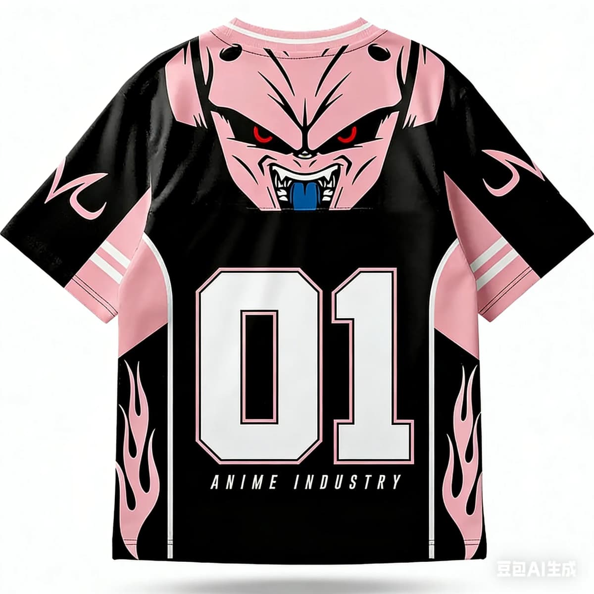 Adult and Children Parent-child Couple Dragon Ball Majin Boo European and American Style 3D Printed T-shirt, Shorts Friends