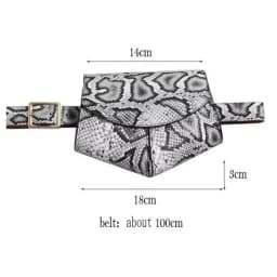 2026 Small Waist Bag Versatile Women Small Delicate Snake Skin Decorative Belt Saddle Bag Fashionable Sweater Belt Trendy
