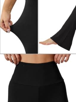 Ladies High-Rise Flared Yoga Trousers with Leg Bottom. Perfect for Yoga or Casual.