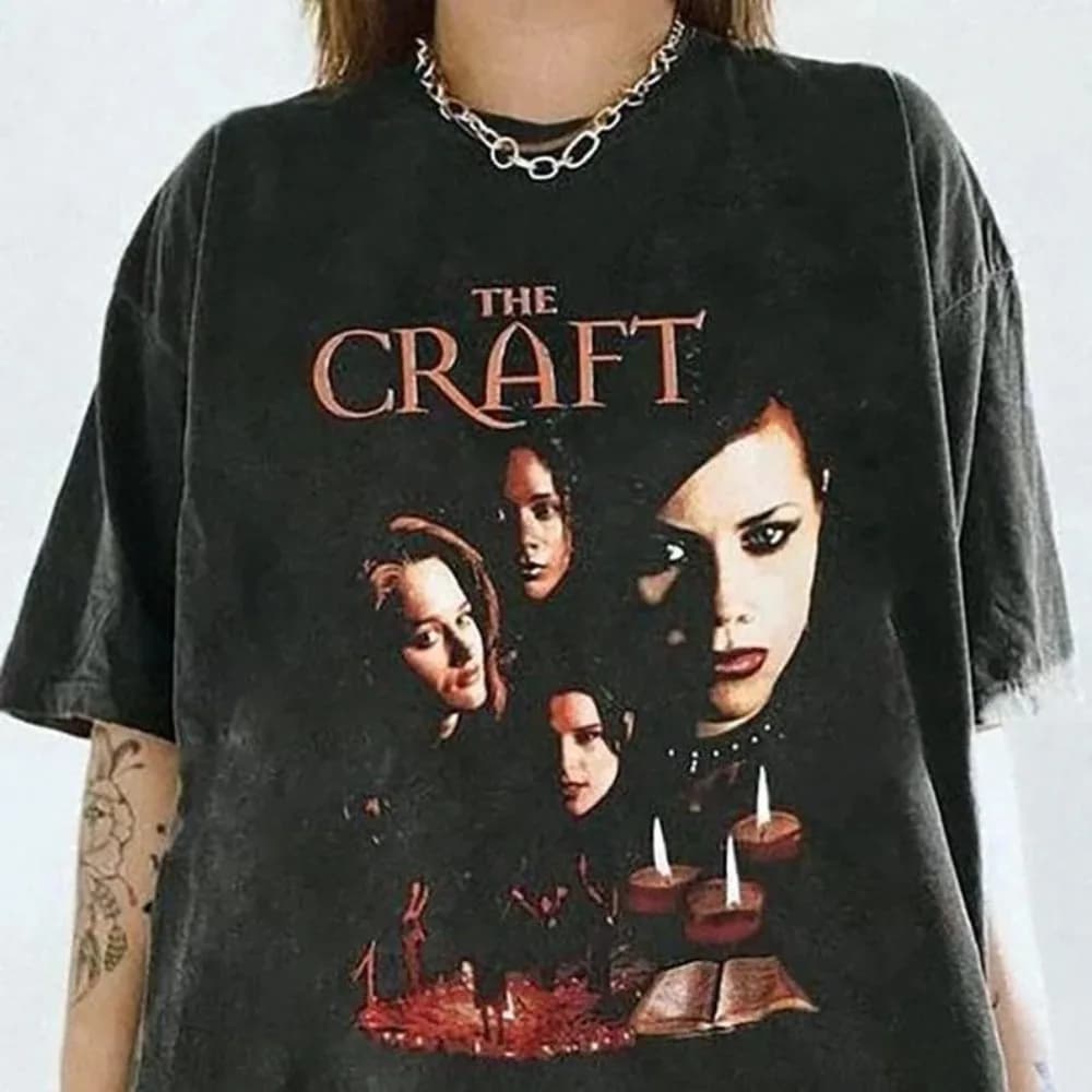 Witch Game "horror Movie Retro 90s Pattern T-shirt Summer New Unisex Casual Fashion T-shirt