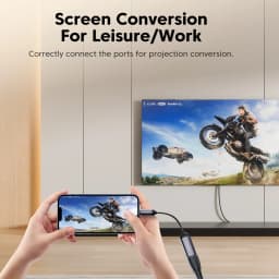 Toocki Type C To HDMI Adapter HD 4K@60Hz Video Cable For iPhone MacBook iPad Samsung Xiaomi TV Monitor Projector Cable Converter