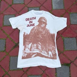 90's Vintage T Shirts Death June Band Print Rock Punk Tops Summer New Vintage Fashion Men's and Women's Streetwear Unisex