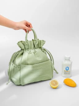 Large Capaci Thermal Lunch Box Bag Dstring Handbag Commuting Portable Office Workers Elementary School Students Bento Bag