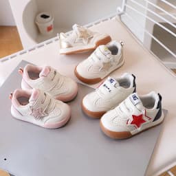 2026 Fashion Toddler Shoes For Baby PU Leather Infant Girl's Sneakers Soft-soled Ergonomics Newborn Boy's Sport Shoes First Step