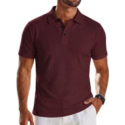 Mens Summer Short Sleeve Lapel Polo Shirt Solid Color Lightweight Ice Silk Tops Breathable Quick-Dry Casual Streetwear for Men