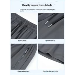 Men's Quick Dry Running Shorts | Lightweight Athletic Shorts with Zipper Pockets | Breathable Sports Shorts for Gym, Workout, Su