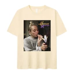 Miley Cyrus Funny Smoking T Shirt Hannah Montana Aesthetic Vintage T-shirt Men Women Summer Oversized Cotton Tshirt Tops Clothes