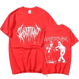 Men Women Print T-shirt Fashion Hip Hop Metal Gothic Rock T Shirt Loose Streetwear Summer Loose Sport T Shirt Y2K Short Sleeve