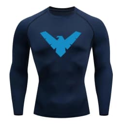 Men's Compression Shirt Short Long Sleeve Quick Dry _ All Season Workout Top for Gym Running Fitness UV Protection