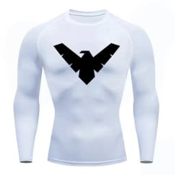 Men's Compression Shirt Short Long Sleeve Quick Dry _ All Season Workout Top for Gym Running Fitness UV Protection