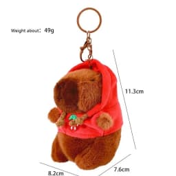 Cartoon Capybara Pendant Plush Toy Cute Kapila Doll Bag Hanging Ornaments Car Pendant Desktop Ornaments YSL03