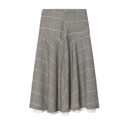 TFAFXY2026 Spring Casual Chic Women Checked Stand Collar Single Breasted Zipper Pockets Jacket Midi Skirt New Fashion Street Set