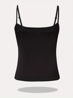 Plus Size Women's Shiny Rhinestone Cami Top Slim Fit Sleeveless Sparkly Glitter Tank Top for Party