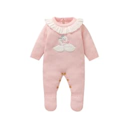 Baby Girl Rompers Clothes Cute Goose Knitted Newborn Infant Long Sleeve Jumpsuits Outfits One Piece Toddler Child Playsuits 0-9M