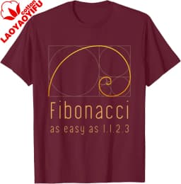 Fibonacci Sequence & Golden Ratio Math Nature T-Shirt Personalized T-shirt Mens Fashion Cotton Printed T-shirt Camiseta