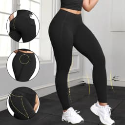Leggings with Pockets for Women High Waist Tummy Control Workout Gym Yoga Pants Stretch Workout Running Fitness Casual Leggings