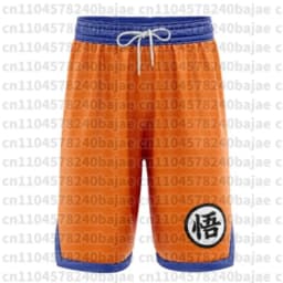 Anime Men's Shorts - Children's Quick-Drying Breathable Mesh Performance Shorts for Summer Sports, Fitness, and Leisure Jogging