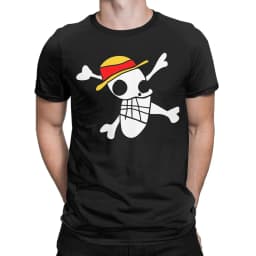 Men LUFFYS FLAG Ones Pieces T Shirts 100% Cotton Clothes Leisure Short Sleeve Round Collar Tees New Arrival T-Shirts