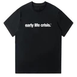 Nettspend Early Life Crisis T-shirt Nettspend Merch Letter Graphic T Shirts Fashion Women Men Cotton Clothing Casual High Street