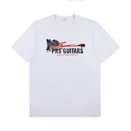 PRS Electric Guitar Peripheral Pattern Round Neck Rock T-shirt Short Sleeve Band Lead Singer Guitarist Practice T-shirt Clothes