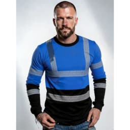 Men's Construction Workers Uniforms 3D Digital Printed Casual Round-Neck Long-Sleeved T-Shirt Comfortable T-Shirts Sportswear