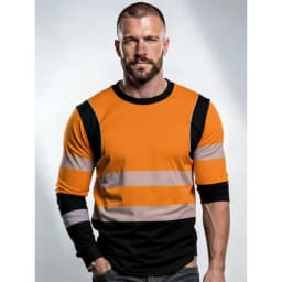 Men's Construction Workers Uniforms 3D Digital Printed Casual Round-Neck Long-Sleeved T-Shirt Comfortable T-Shirts Sportswear