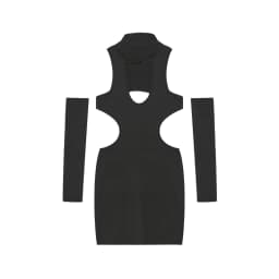 Summer 2026 Sexy Cutout Hanging Neck Dress European American Solid Color Tight Wrapped Hip Dress for Women