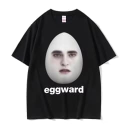 Hot Twilight Eggward Funny Meme T Shirt Edward Cullen Parody Humor Tshirt Women Casual Short Sleeve T-shirt Aesthetic Clothes