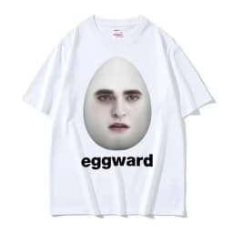 Hot Twilight Eggward Funny Meme T Shirt Edward Cullen Parody Humor Tshirt Women Casual Short Sleeve T-shirt Aesthetic Clothes