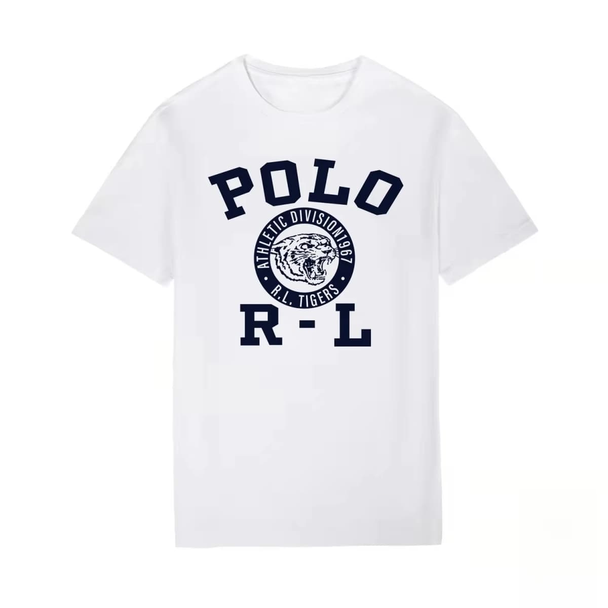 2026 Fashion Brand Tiger Head Print Men's Short-sleeved T-shirt Summer Casual Comfortable Versatile Top Daily Commute T-shirt