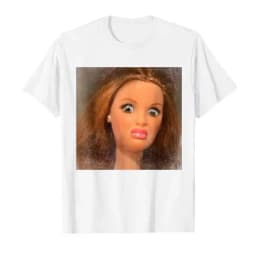 Funny Disgusting Doll Face Meme T-shirt for Men Women T Shirts Short Sleeve Tops Casual Shirts for Women Ladies Clothes T-shirt