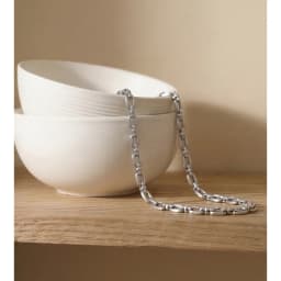 Yhpup Stainless Steel Chain Necklace for Women Summer Trendy Personality Texture Collar Neck Fashion Jewelry PVD Waterproof