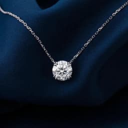 Rrjzz 1-2CT Round Solitaire D-Color Moissanite Women Pendant Necklace 6.5mm/8mm VVS1 Lab Imitation Diamond Necklace Jewelry GRA