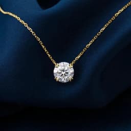Rrjzz 1-2CT Round Solitaire D-Color Moissanite Women Pendant Necklace 6.5mm/8mm VVS1 Lab Imitation Diamond Necklace Jewelry GRA