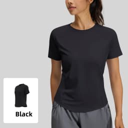 2026 Summer Hot New Women's Sports T-Shirt Outdoor Running Short Sleeve Blue Crewneck Back Mesh Breathable Quick-drying Base Top