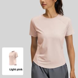 2026 Summer Hot New Women's Sports T-Shirt Outdoor Running Short Sleeve Blue Crewneck Back Mesh Breathable Quick-drying Base Top