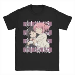 Men's T-Shirts Mahou Shoujo Homura Akemi Casual Cotton Tees Short Sleeve Madoka Magica Anime T Shirt O Neck Clothing Gift Idea